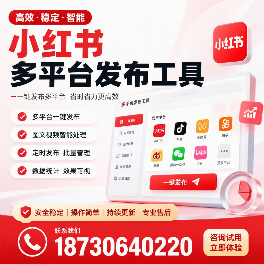 小红书多平台发布工具在 胡杨河 的应用与优势解析